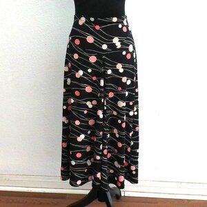 Emma James, Black & Pink Maxi skirt,